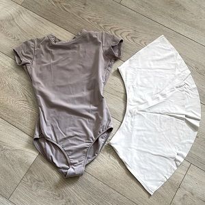 Girls body suit and skirt